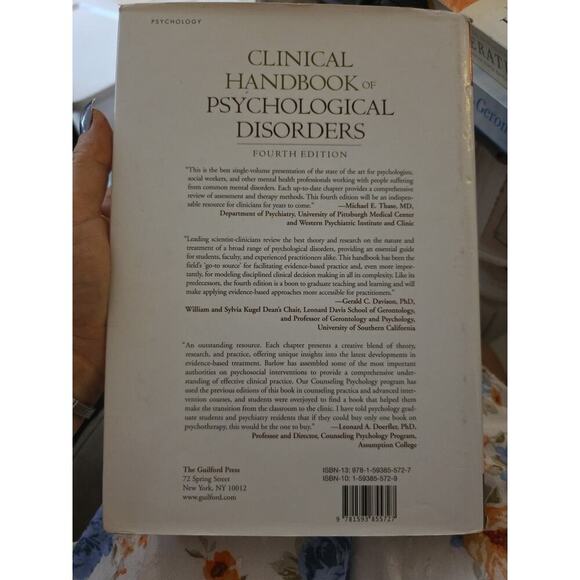 Clinical Handbook of Psychological Disorders: A Step-By-Step Treatment Manual - Picture 3 of 16